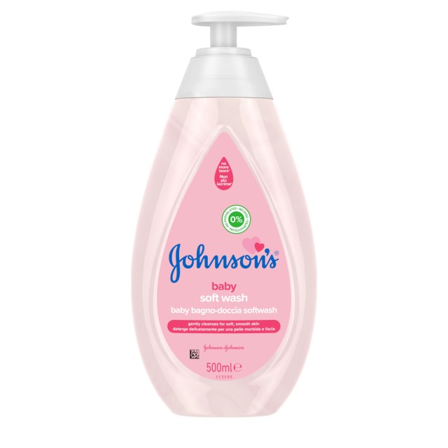 Johnson's® Baby Soft Pink Αφρόλουτρο 500ml Με Αντλία