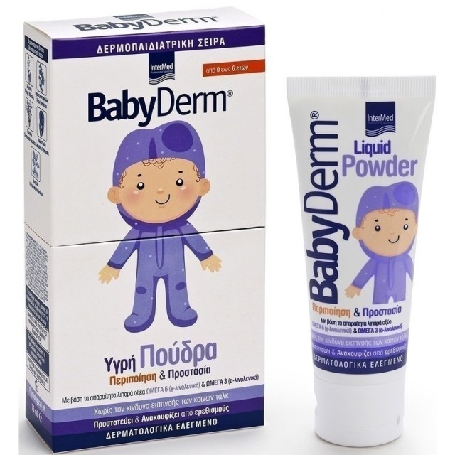 Intermed Babyderm Liquid Powder, 75ml