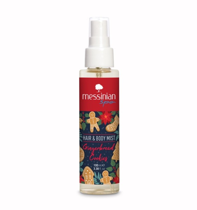 Messinian Spa Gingerbread Cookies Hair & Body Mist Αρωματικό Σπρέι για … Messinian Spa Gingerbread Cookies Hair & Body Mist Αρωματικό Σπρέι για …