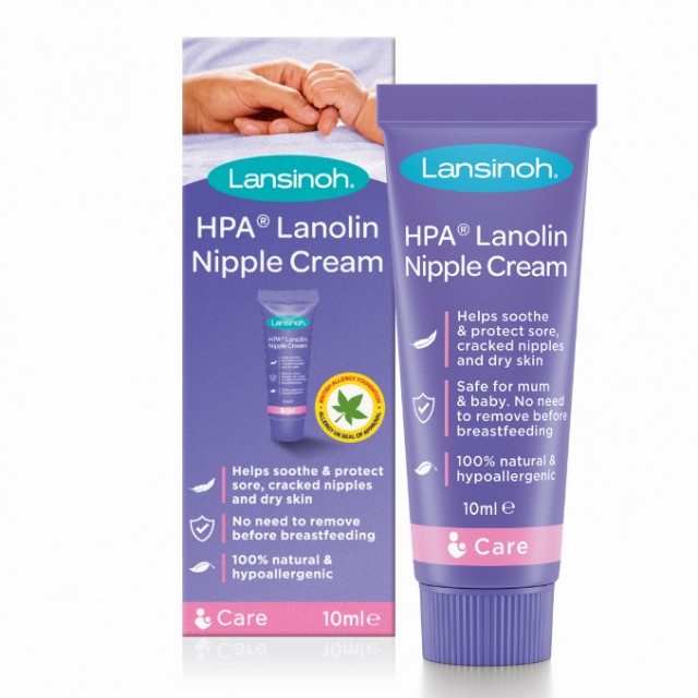 Lansinoh Hpa Lanolin Nipple Cream Κρέμα Λανολίνης για την Προστασία των Τραυματισμένων Θηλών 10ml