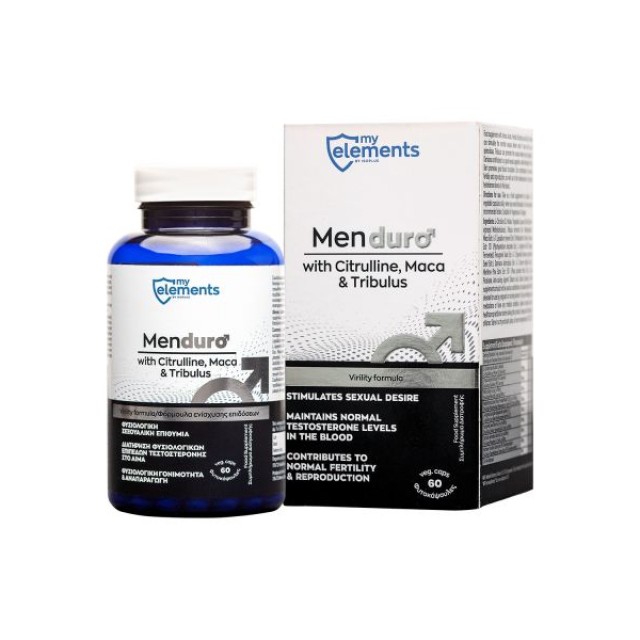 My Elements Men Duro Συμπλήρωμα Διατροφής με Φόρμουλα Ενίσχυσης Επιδόσεων για Άνδρες 60 Φυτικές Κάψουλες