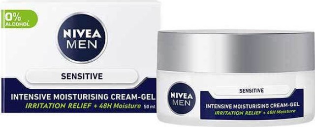 Nivea Men Sensitive Intensive Moisturising Cream Gel Ανδρική Ενυδατική …