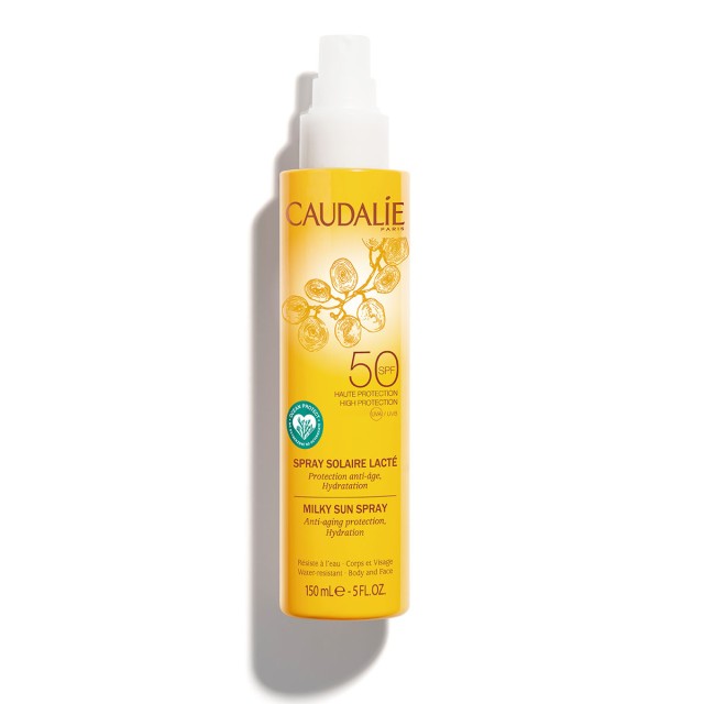 Caudalie Milky Sun Spray SPF50 Αντηλιακό Γαλάκτωμα για Πρόσωπο - Σώμα 150ml