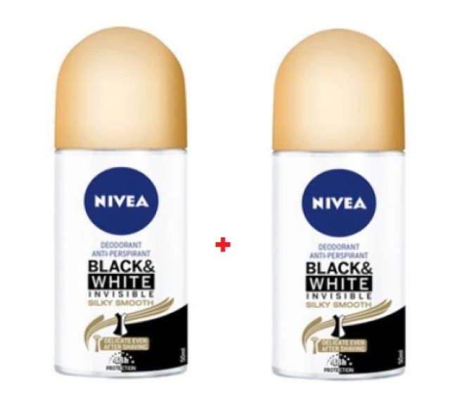 Nivea PROMO Black & White Invisible Silky Smooth Γυναικείο Αποσμητικό …