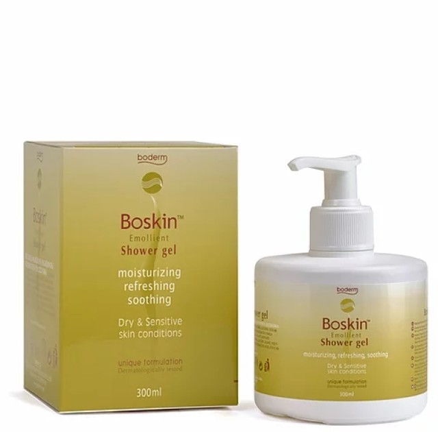 Boderm Boskin™ Emollient Shower Gel Αφρόλουτρο Κατά της Ξηροδερμίας - Ατοπικής Δερματίτιδας 300ml