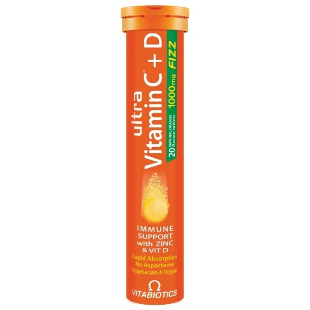 Vitabiotics Ultra Vitamin C+D Fizz 1000mg Συμπλήρωμα Διατροφής για το …