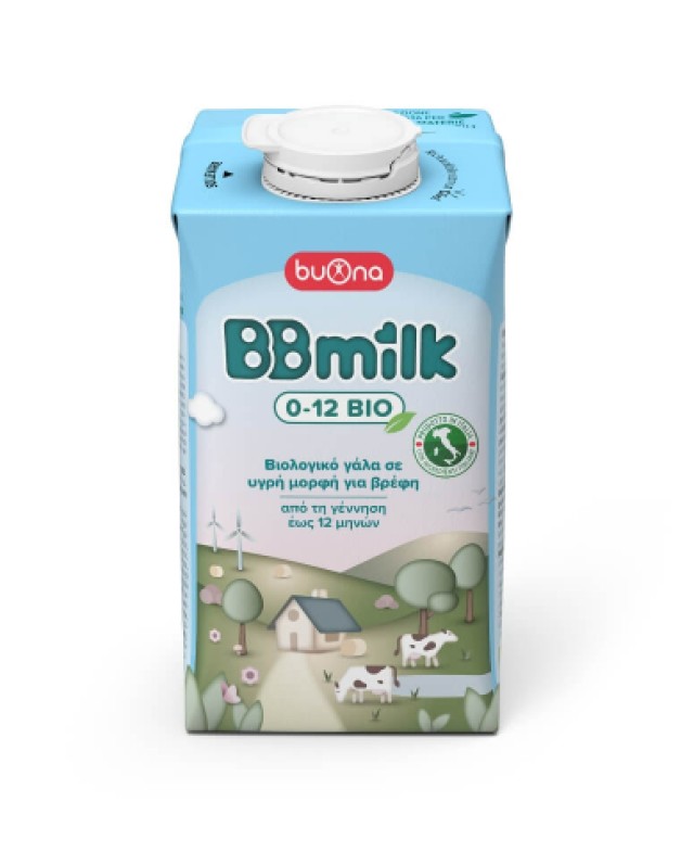 Buona BB Milk Bio Βιολογικό Γάλα σε Υγρή Μορφή για Βρέφη 0-12m 500ml Buona BB Milk Bio Βιολογικό Γάλα σε Υγρή Μορφή για Βρέφη 0-12m 500ml