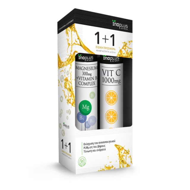 Inoplus PROMO Magnesium 300mg & B-Complex για την Φυσιολογική Λειτουργ &hellip;