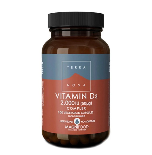 Terranova Vitamin D3 2000IU 50μg Complex Συμπλήρωμα Διατροφής για Οστά …