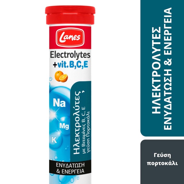 Lanes Electrolytes Συμπλήρωμα Διατροφής Ηλεκτρολύτες με Βιταμίνες B, &hellip;