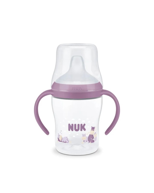 Nuk Perfect Match Hippo Εκπαιδευτικό Πλαστικό Ποτηράκι με Λαβές για 6m &hellip;
