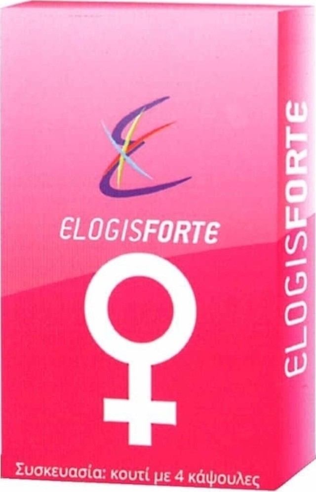 Elogis Forte Pink Συμπλήρωμα Διατροφής για την Αύξηση της Γυναικείας Λίμπιντο 4 Κάψουλες