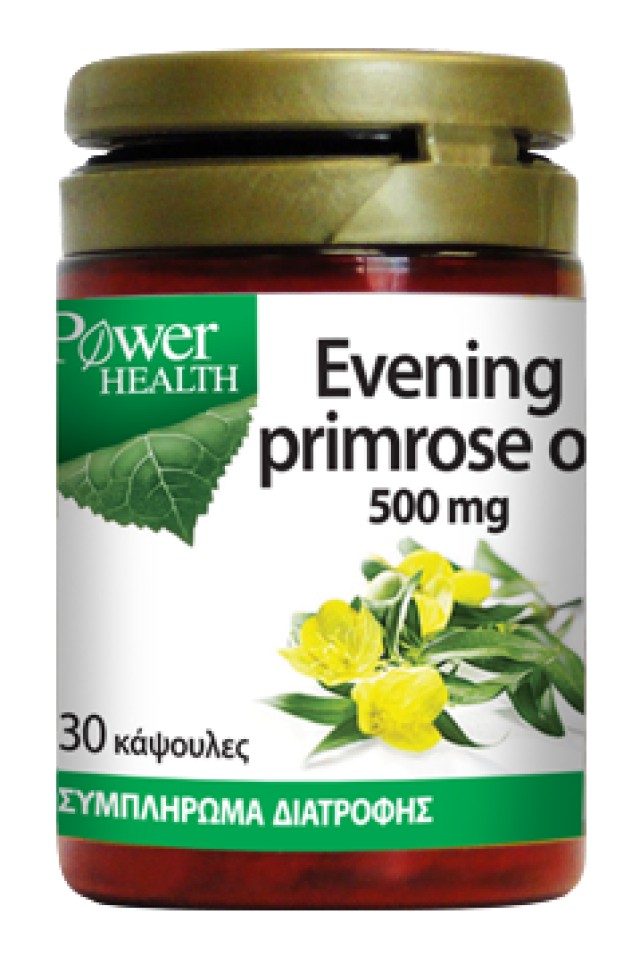 Power Health Evening Primrose Oil 500mg Συμπλήρωμα Διατροφής για την Εμμηνόπαυση 30 Κάψουλες