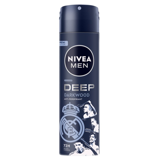 Nivea Men Deep Darkwood Ανδρικό Αποσμητικό Spray με 72 ώρες Προστασία &hellip;