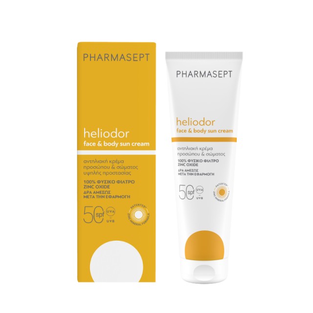Pharmasept Heliodor Face & Body Sun Cream SPF50 με Φυσικό Αντηλιακό Φί … Pharmasept Heliodor Face & Body Sun Cream SPF50 με Φυσικό Αντηλιακό Φί …