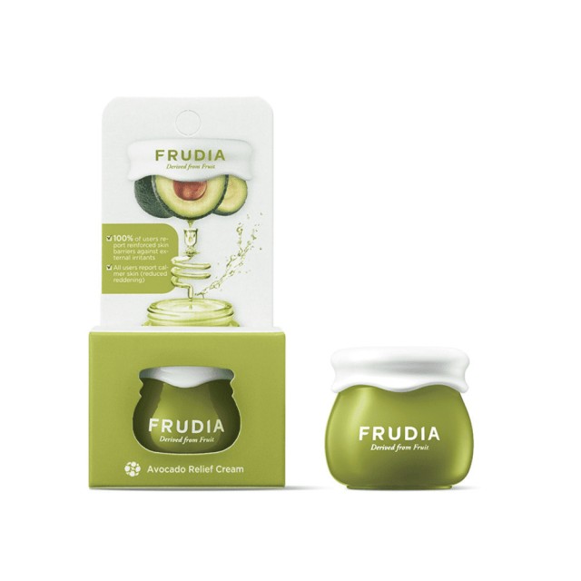 Frudia Avocado Relief Cream Κρέμα Προσώπου με Εκχύλισμα Αβοκάντο - Ευαίσθητες Επιδερμίδες 10gr