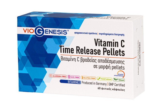 VioGenesis Vitamin C Time Release Pellets Βιταμίνη C Βραδείας Αποδέσμε …
