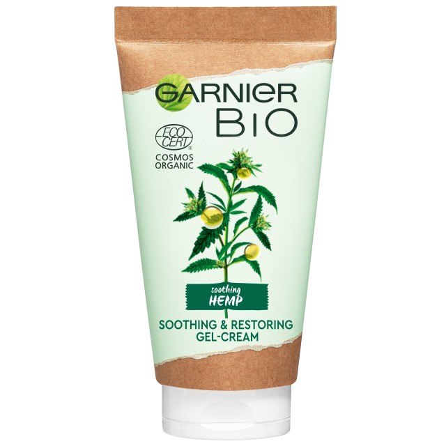 Garnier Bio Hemp Soothing - Restoring Gel Cream Ενυδατική Κρέμα Προσώπου Κάνναβης 50ml