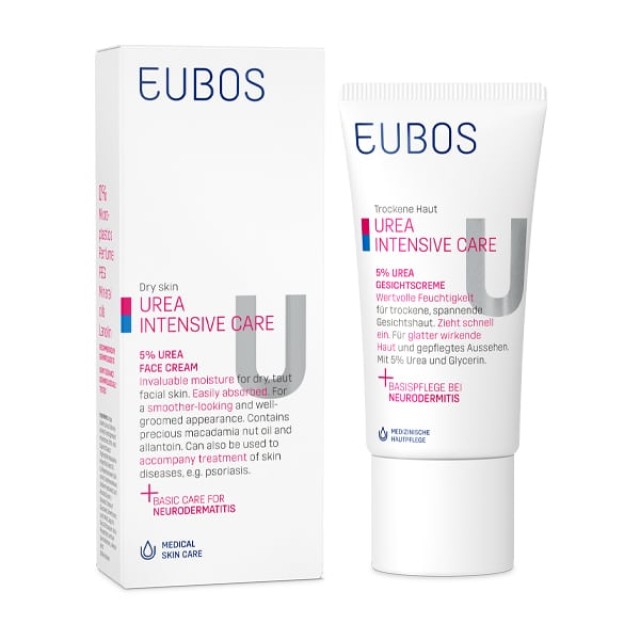 Eubos Urea 5% Face Cream Ενυδατική Κρέμα Προσώπου με 5% Ουρία 50ml