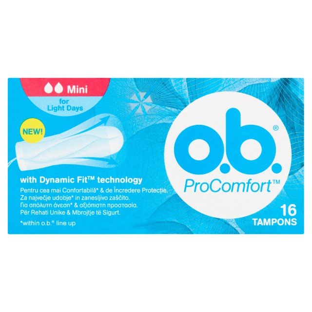 O.B.® ProComfort Mini Ταμπόν 16 Τεμάχια