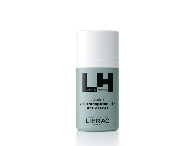 Lierac Homme Deodorant Anti Transpirant Anti Traces Ανδρικό Αποσμητικό Roll on 48ωρης Προστασίας 50ml