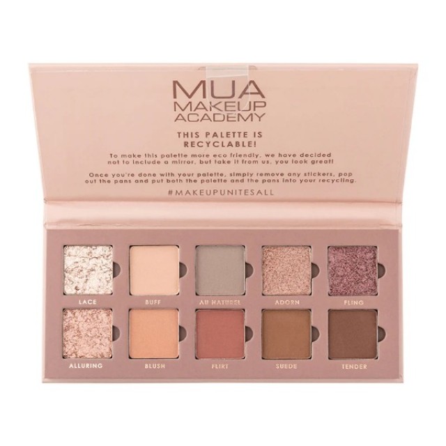 Mua Παλέτα Σκιών 10 Shade Silk Nudes, 1 Τεμάχιο Mua Παλέτα Σκιών 10 Shade Silk Nudes, 1 Τεμάχιο