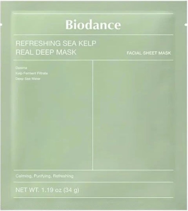 Biodance Refrsehing Sea Kelp Real Mask Υφασμάτινη Μάσκα Προσώπου Καταπ &hellip;