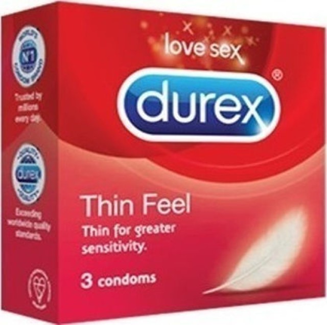 Durex Feel Thin Προφυλακτικά Πολύ Λεπτά 3 Τεμάχια Durex Feel Thin Προφυλακτικά Πολύ Λεπτά 3 Τεμάχια