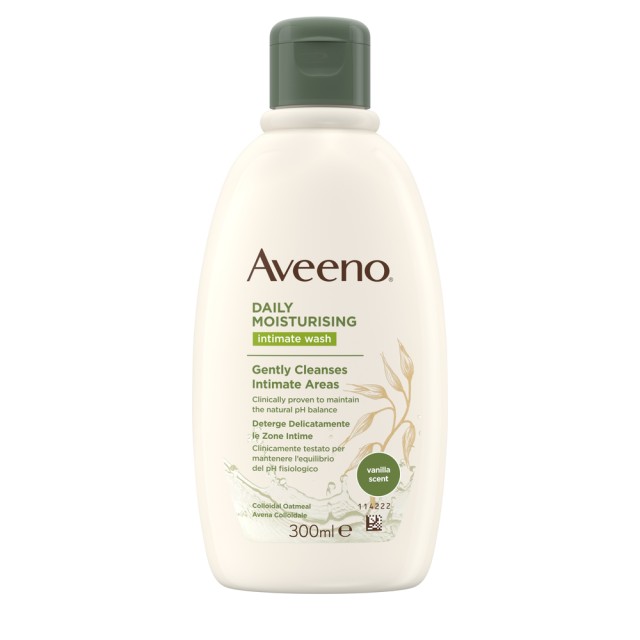Aveeno® Daily Moisturising Intimate Wash Υγρό Καθαρισμού Για Την Ευαίσθητη Περιοχή, Με Άρωμα Βανίλια 300ml