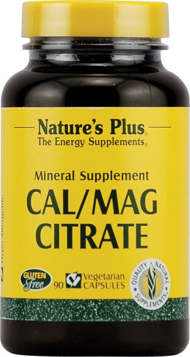 Natures Plus, Cal Mag Citrate with Boron, 90 vcaps [3369]