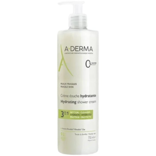 A-Derma Hydrating Shower Cream Αφρόλουτρο Για Ευαίσθητες Επιδερμίδες 750ml A-Derma Hydrating Shower Cream Αφρόλουτρο Για Ευαίσθητες Επιδερμίδες 7 …