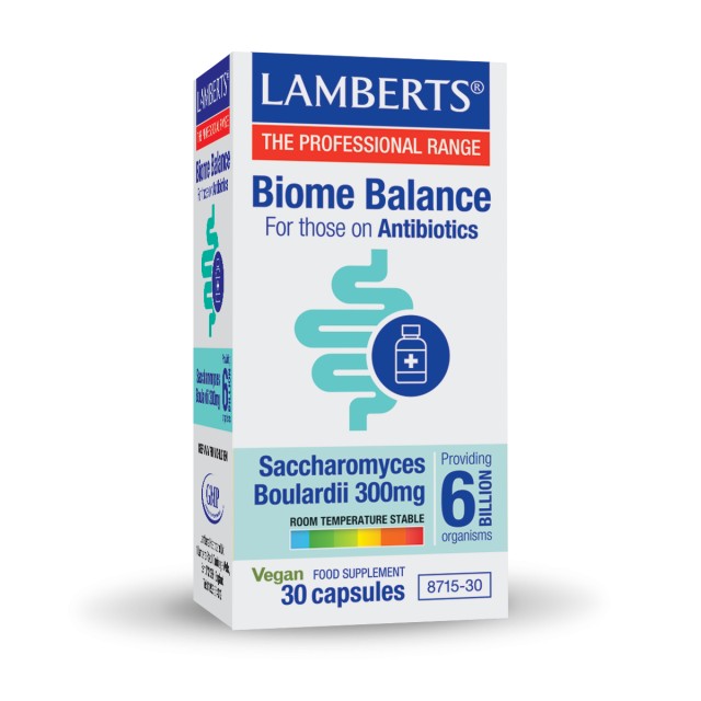 Lamberts Biome Balance For those on Antibiotics Συμπλήρωμα Διατροφής για το Έντερο 30 Κάψουλες Lamberts Biome Balance For those on Antibiotics Συμπλήρωμα Διατροφής …