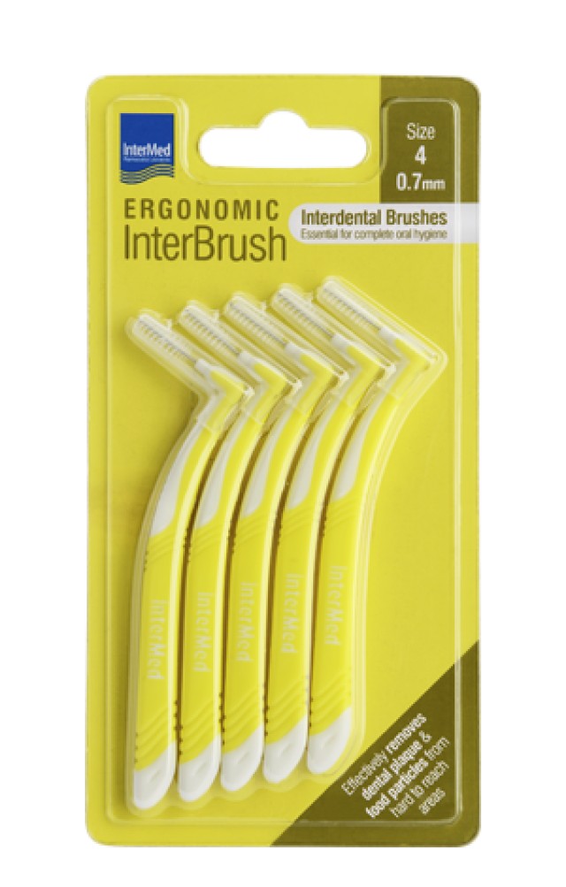Intermed Ergonomic InterBrush Size:4 Μεσοδόντια Βουρτσάκια με Λαβή 0.7 …