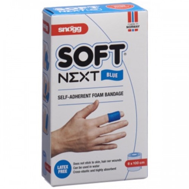 Snogg Soft Next Blue Aυτοκόλλητος Αδιάβροχος Επίδεσμος Χωρίς Κόλλα 6x1 …