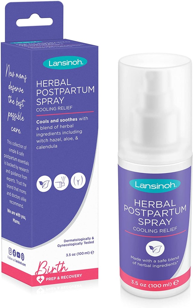 Lansinoh Organic Post Birth Relief Spray Οργανικό Σπρέι Ανακούφισης Μετά τον Τοκετό 100ml