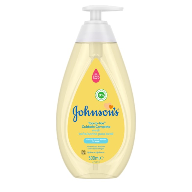 Johnsons® Baby Top To Toe 2 Σε 1 Αφρόλουτρο & Σαμπουάν 500ml Με Αντλία