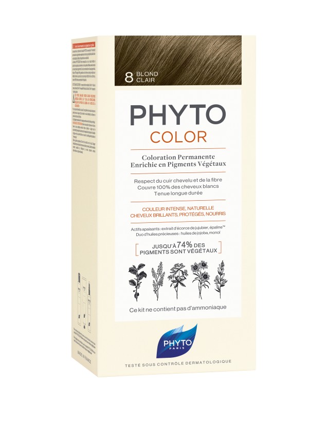 Phyto PhytoColor Μόνιμη Βαφή Μαλλιών No8 Ξανθό Ανοιχτό Phyto PhytoColor Μόνιμη Βαφή Μαλλιών No8 Ξανθό Ανοιχτό