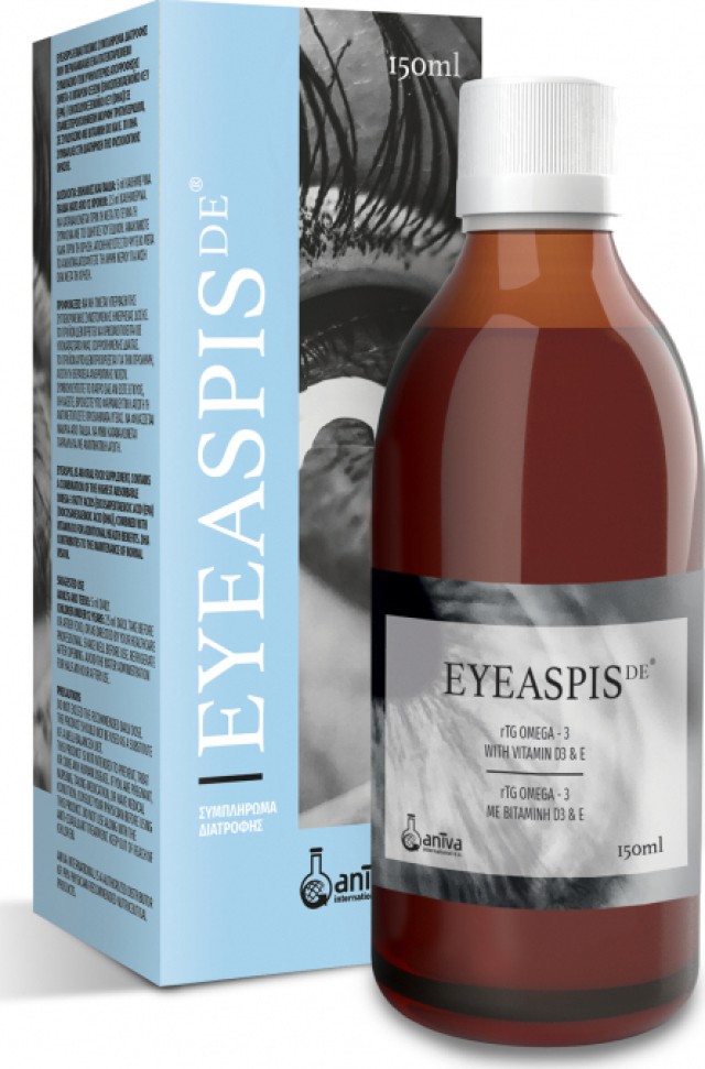 Aniva Pharma Eyeaspis Dry Eye Συμπλήρωμα Διατροφής για την Διατήρηση της Φυσιολογικής Όρασης 150ml