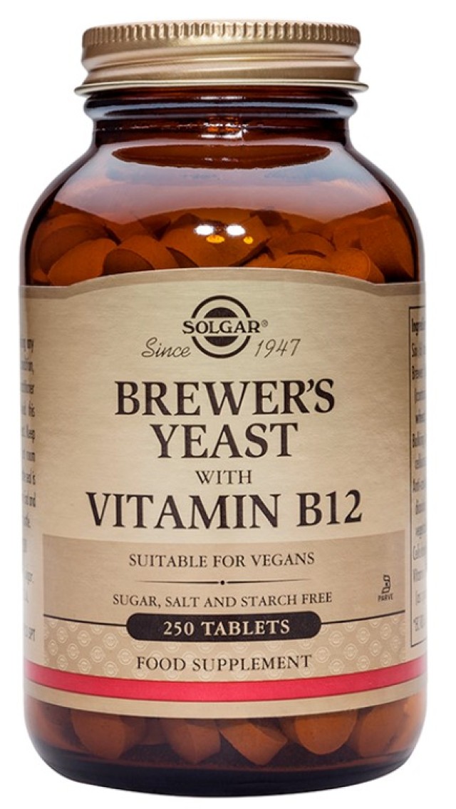 Solgar Brewers Yeast with Vitamin B12 Συμπλήρωμα Διατροφής Βιταμίνη 12 &hellip;