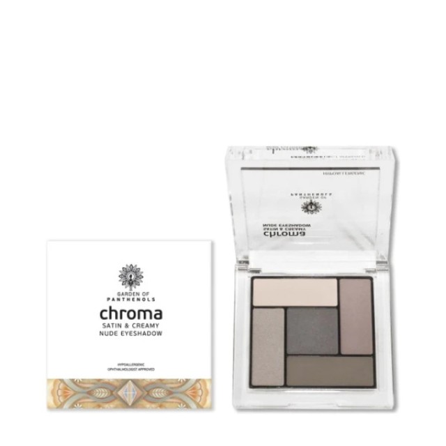Garden Chroma Satin & Creamy 1 Nude Eyeshadow Palette Παλέτα Σκιών για &hellip;