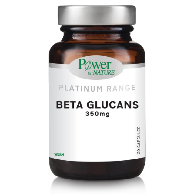 Power Of Nature Beta Glucans 350mg Μαγιά με Υψηλή Απόδοση σε Β-Γλυκάνες 30 Κάψουλες