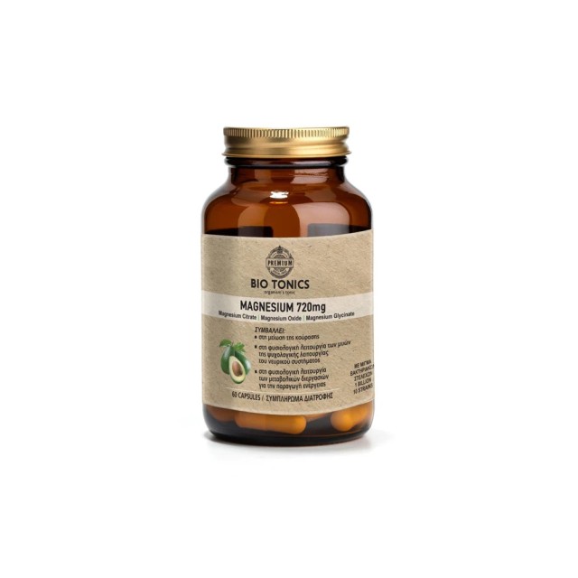 Bio Tonics Magnesium 720mg Muscle Cramb Συμβάλλει στη Μείωση των Μυϊκώ &hellip;