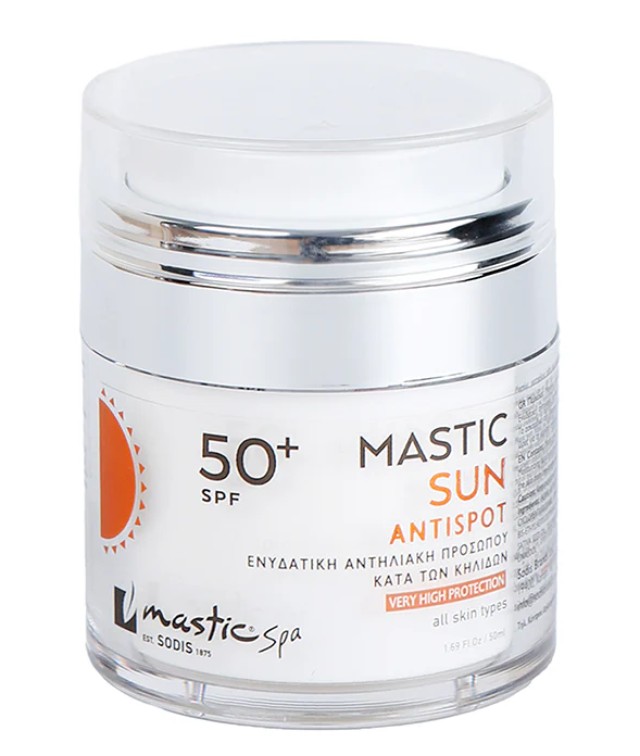 Mastic Spa Sun Anti Spot SPF50+ Ενυδατική Αντηλιακή Κρέμα Προσώπου Κατ … Mastic Spa Sun Anti Spot SPF50+ Ενυδατική Αντηλιακή Κρέμα Προσώπου Κατ …