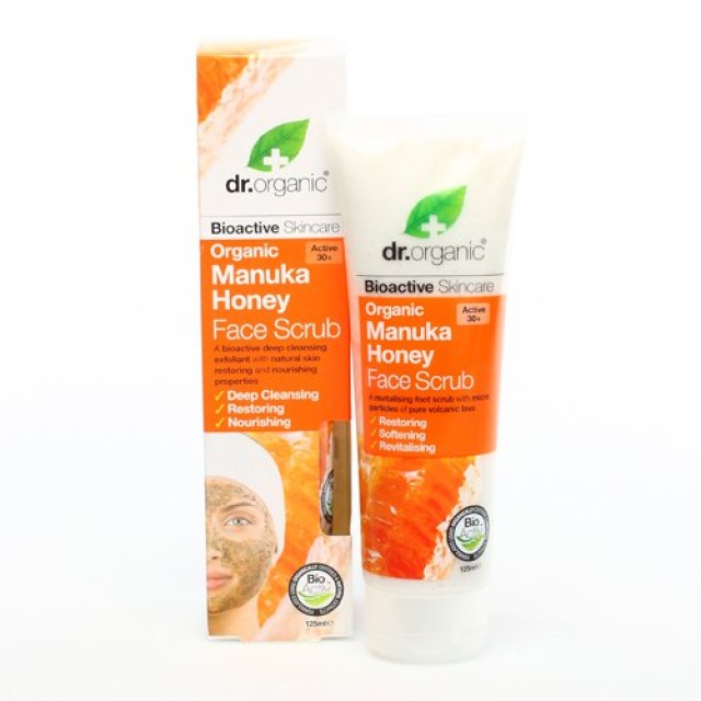 Dr. Organic Manuka Honey Face Scrub, 125 ml