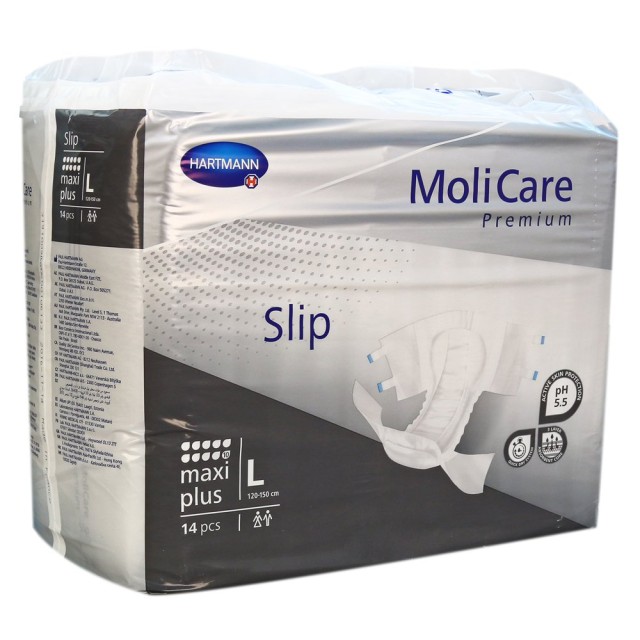 Hartmann MoliCare Premium Slip Maxi Plus Μέγεθος:Large 10 Σταγόνες Πάνες Ακράτειας Ενηλίκων 14 Τεμάχια