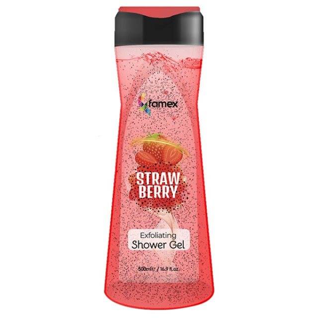 Famex Απολεπιστικό Shower Gel Strawberry 500ml