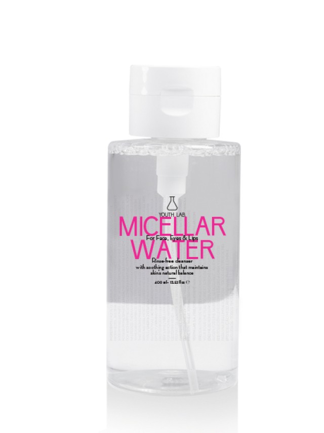 Youth Lab Micellar Water All Skin Types Νερό Καθαρισμού Προσώπου - Ντεμακιγιάζ για Όλους τους Τύπους Επιδερμίδας 400ml