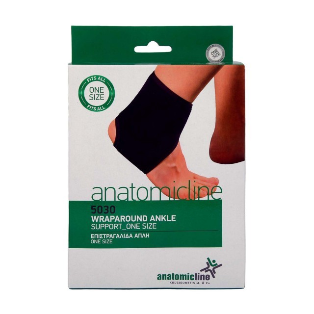 Anatomic Line Απλή Επιστραγαλίδα Neoprene One Size Χρώμα:Μαύρο [5030]