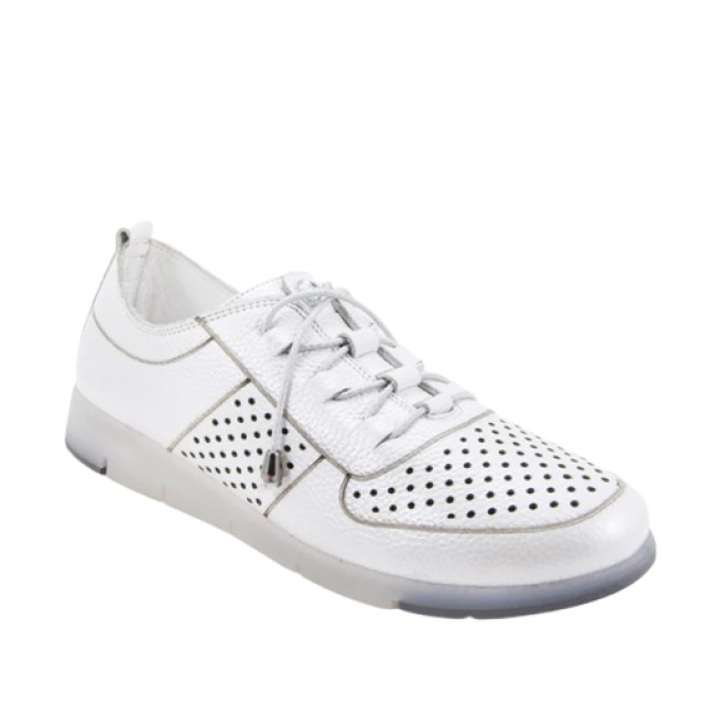 Safe Step Γυναικεία Δερμάτινα Ανατομικά Παπούτσια Χρώμα: Λευκό No.36,39,40,41 [68300]
