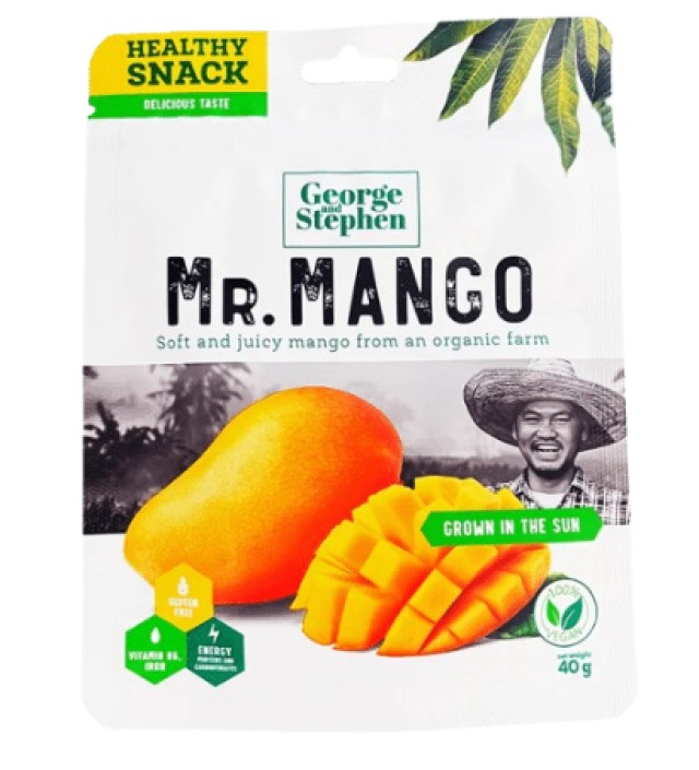 George & Stephen Mr. Mango Αποξηραμένο Φρούτο Μάνγκο 40gr George & Stephen Mr. Mango Αποξηραμένο Φρούτο Μάνγκο 40gr